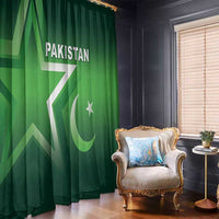 Pakistan Cricket Window Curtain Go Champions Shaheens LT05 - Wonder Print Shop