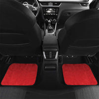 New Zealand And England Rugby Custom Car Mats Red Rose Mix Maori Pattern - Wonder Print Shop