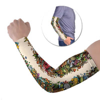 Hawaii And Japan Arm Sleeves Tiki With Oni Mask - Wonder Print Shop