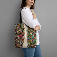 Hawaii And Japan Tote Bag Tiki With Oni Mask - Wonder Print Shop