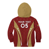Custom Venezuela Football Kid Hoodie Go Champions