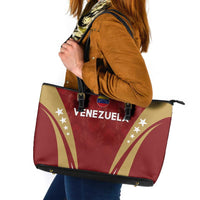 Venezuela Football Leather Tote Bag Go Champions