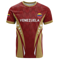 Custom Venezuela Football T Shirt Go Champions