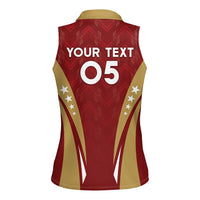 Custom Venezuela Football Women Sleeveless Polo Shirt Go Champions