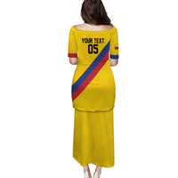 Custom Colombia Football Puletasi Vamos La Tricolor Retro Style