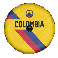 Colombia Football Spare Tire Cover Vamos La Tricolor Retro Style
