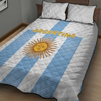 Argentina Football Quilt Bed Set Albiceleste Unique Style