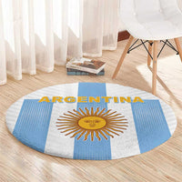 Argentina Football Round Carpet Albiceleste Unique Style
