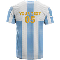 Custom Argentina Football T Shirt Albiceleste Unique Style