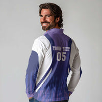Custom Argentina 2025 Football Long Sleeve Polo Shirt Purple Version