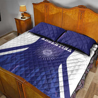 Argentina 2025 Football Quilt Bed Set Purple Version
