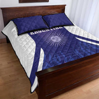 Argentina 2025 Football Quilt Bed Set Purple Version