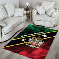 Saint Kitts and Nevis Area Rug Flag Style With Stars