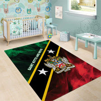 Saint Kitts and Nevis Area Rug Flag Style With Stars