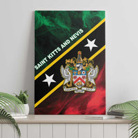 Saint Kitts and Nevis Canvas Wall Art Flag Style With Stars