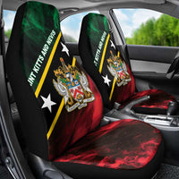 Saint Kitts and Nevis Car Seat Cover Flag Style With Stars