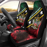 Saint Kitts and Nevis Car Seat Cover Flag Style With Stars