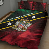 Saint Kitts and Nevis Quilt Bed Set Flag Style With Stars
