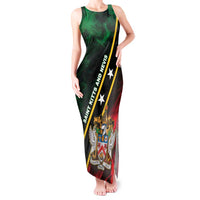 Personalized Saint Kitts and Nevis Tank Maxi Dress Flag Style With Stars
