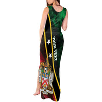 Personalized Saint Kitts and Nevis Tank Maxi Dress Flag Style With Stars