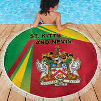 Saint Kitts and Nevis Beach Blanket Coat Of Arms Sporty Style