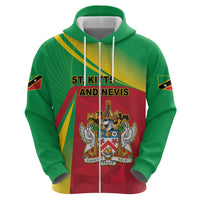 Personalized Saint Kitts and Nevis Hoodie Coat Of Arms Sporty Style
