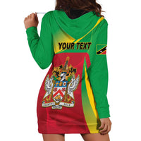 Personalized Saint Kitts and Nevis Hoodie Dress Coat Of Arms Sporty Style