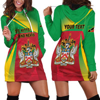 Personalized Saint Kitts and Nevis Hoodie Dress Coat Of Arms Sporty Style
