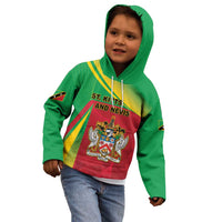 Personalized Saint Kitts and Nevis Kid Hoodie Coat Of Arms Sporty Style