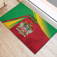 Saint Kitts and Nevis Rubber Doormat Coat Of Arms Sporty Style