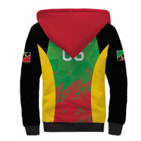 Custom Saint Kitts and Nevis Cricket Sherpa Hoodie Simple Style