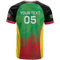 Custom Saint Kitts and Nevis Cricket T Shirt Simple Style