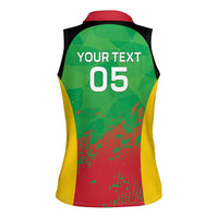 Custom Saint Kitts and Nevis Cricket Women Sleeveless Polo Shirt Simple Style