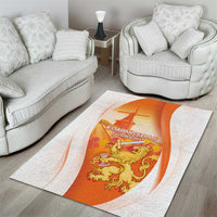Netherlands Koninginnedag Area Rug Nederland Windmill Lion Heritage