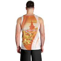 Netherlands Koninginnedag Men Tank Top Nederland Windmill Lion Heritage