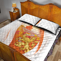 Netherlands Koninginnedag Quilt Bed Set Nederland Windmill Lion Heritage