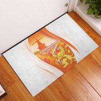 Netherlands Koninginnedag Rubber Doormat Nederland Windmill Lion Heritage