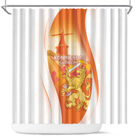 Netherlands Koninginnedag Shower Curtain Nederland Windmill Lion Heritage