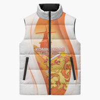 Netherlands Koninginnedag Sleeveless Puffer Jacket Nederland Windmill Lion Heritage