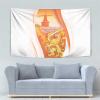 Netherlands Koninginnedag Tapestry Nederland Windmill Lion Heritage