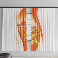 Netherlands Koninginnedag Window Curtain Nederland Windmill Lion Heritage
