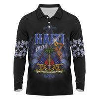 Haiti 1804 Long Sleeve Polo Shirt Haitian Heritage Month
