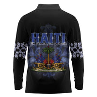 Haiti 1804 Long Sleeve Polo Shirt Haitian Heritage Month