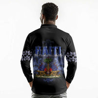 Haiti 1804 Long Sleeve Polo Shirt Haitian Heritage Month