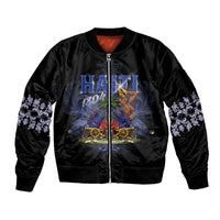 Haiti 1804 Sleeve Zip Bomber Jacket Haitian Heritage Month