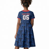 Custom Cabo Verde Football 2026 Kid Short Sleeve Dress Road To Glory