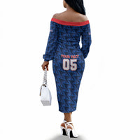 Custom Cabo Verde Football 2026 Off The Shoulder Long Sleeve Dress Road To Glory