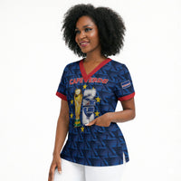 Custom Cabo Verde Football 2026 Scrub Top Road To Glory
