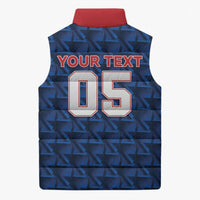 Custom Cabo Verde Football 2026 Sleeveless Puffer Jacket Road To Glory