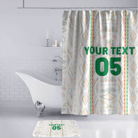 Custom Senegal Football 2026 Bathroom Set Car Rapide-Inspired Pattern
